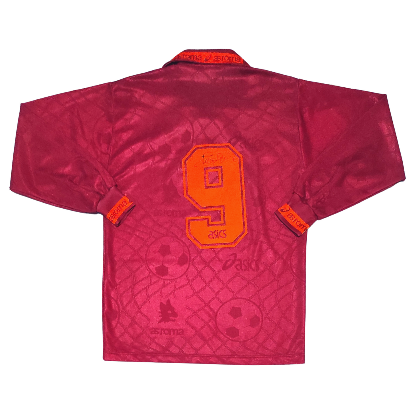 Roma Home L/S Shirt 1994-1995 #9 Balbo (S)