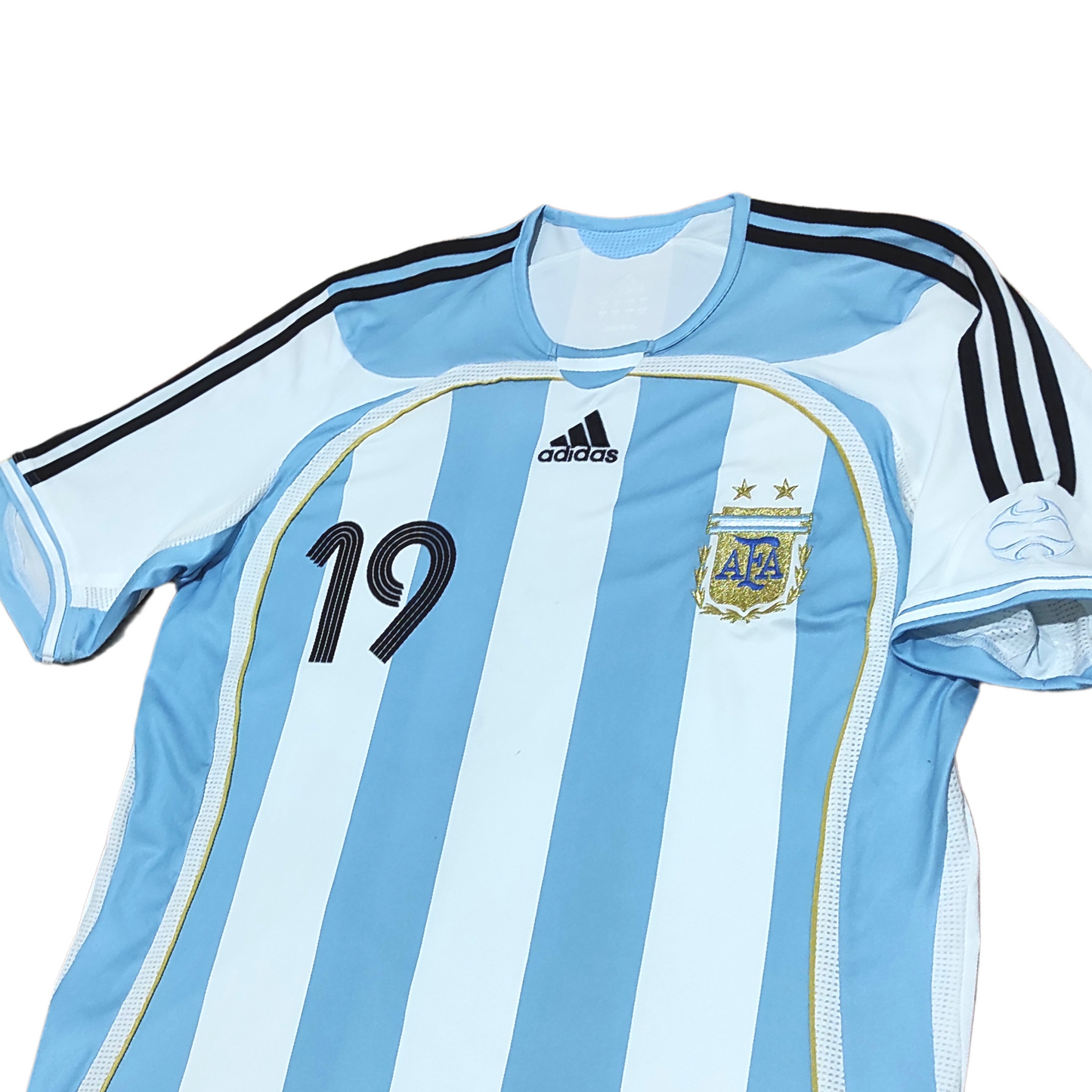 Argentina Home Player Issue Shirt 2006-2008 Messi (L)