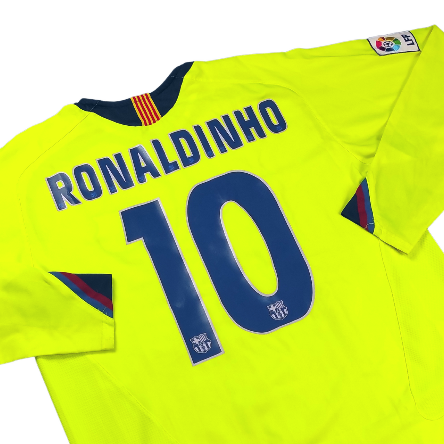 Barcelona Away Shirt L/S 2005-2006 Ronaldinho (L)