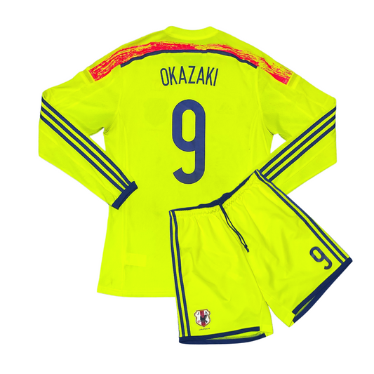 Japan Home Player Issue L/S Shirt w/Short 2014-2015 Okazaki (M)