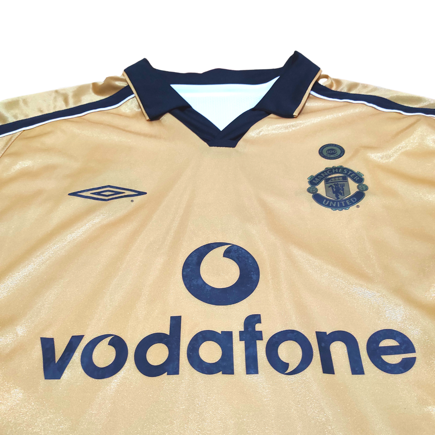 Manchester United Away Centenary L/S Shirt 2002-2003 Beckham (L)