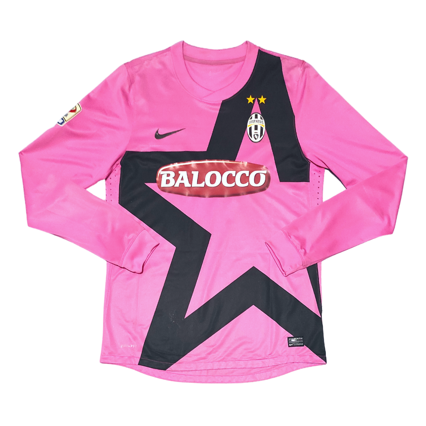 Juventus Away L/S Player Issue Shirt 2011-2012 Pirlo (L)