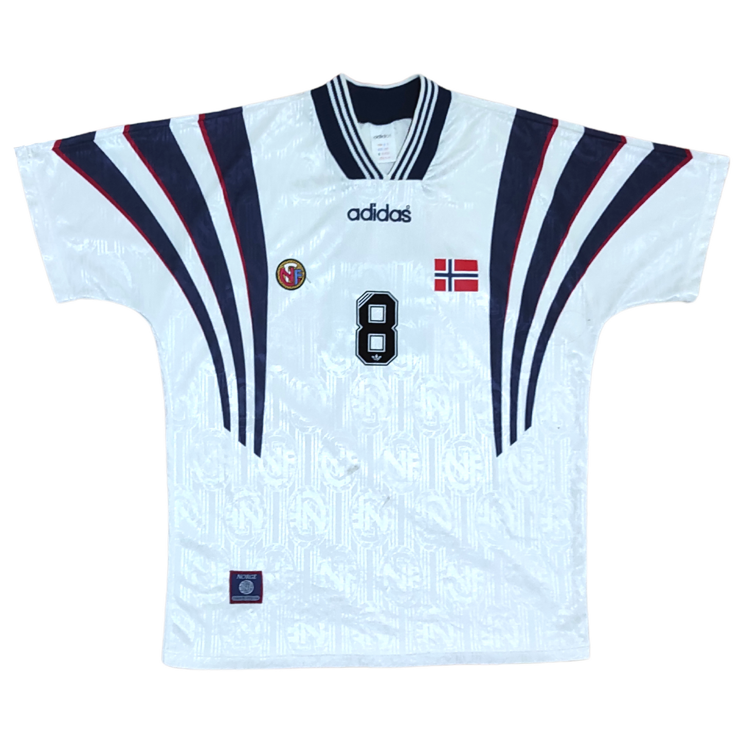 Norway Away Shirt 1996-1998 #8 Leonhardsen (L)