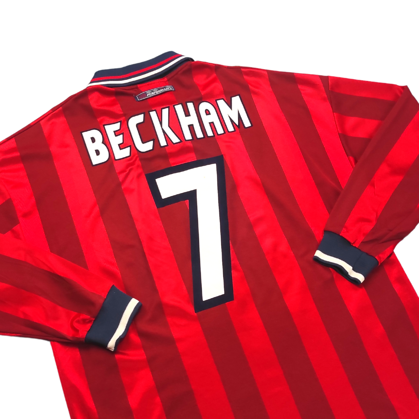 England Away L/S Shirt 1998-2000 Beckham (L)