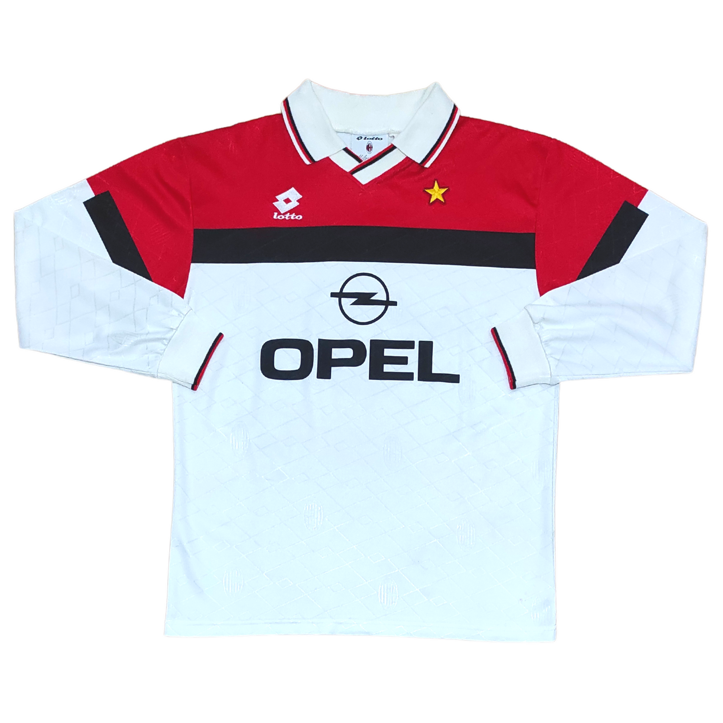 Milan Away L/SPlayer Issue Shirt 1994-1995 #3 Maldini (L)
