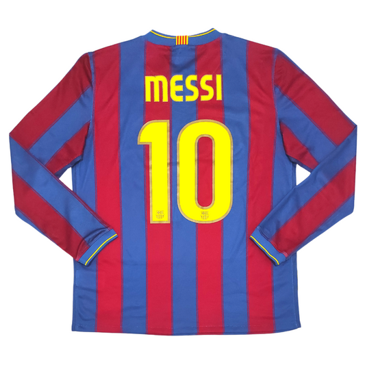 Barcelona Home L/S Shirt 2009-2010 Messi (M)