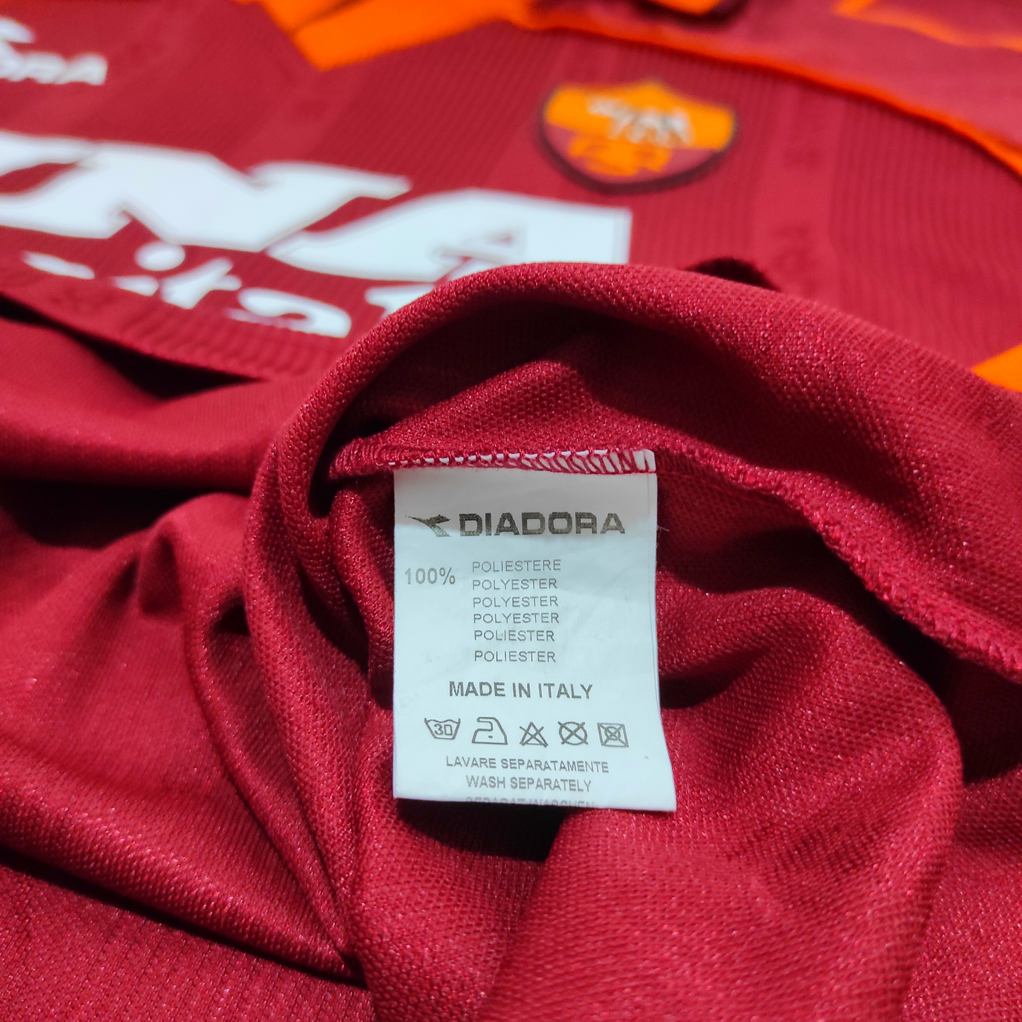 Roma Home L/S Shirt 1999-2000 Totti (M)