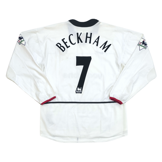 Manchester United Away Shirt L/S 2002-2004 Beckham (L)