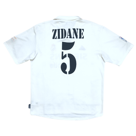 Real Madrid Centenary Home Shirt 2001-2002 Zidane (L)