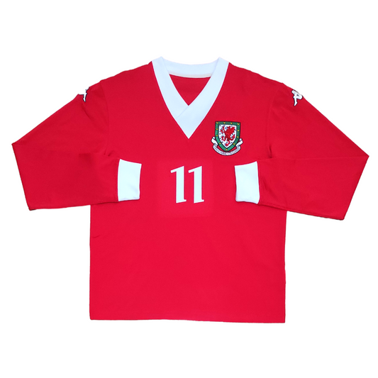 Wales Home L/S Shirt 2006-2007 #11 Giggs (L)