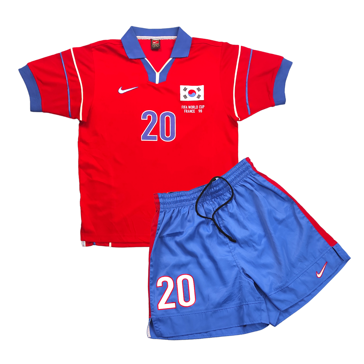 South Korea Home Shirt w/Shorts 1998-2000 M B Hong (M)