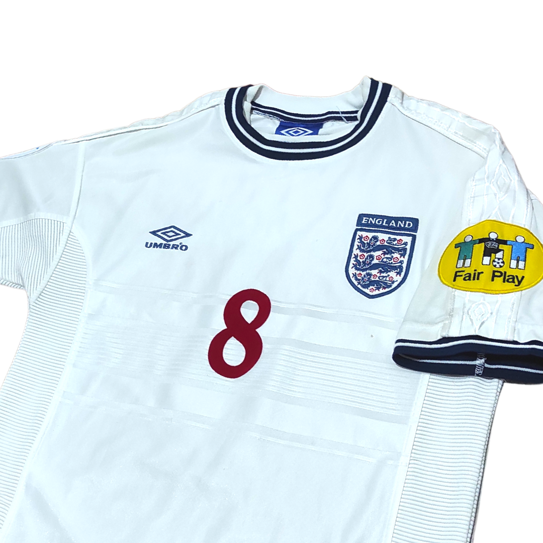 England Home Shirt 2000-2002 Scholes(M)