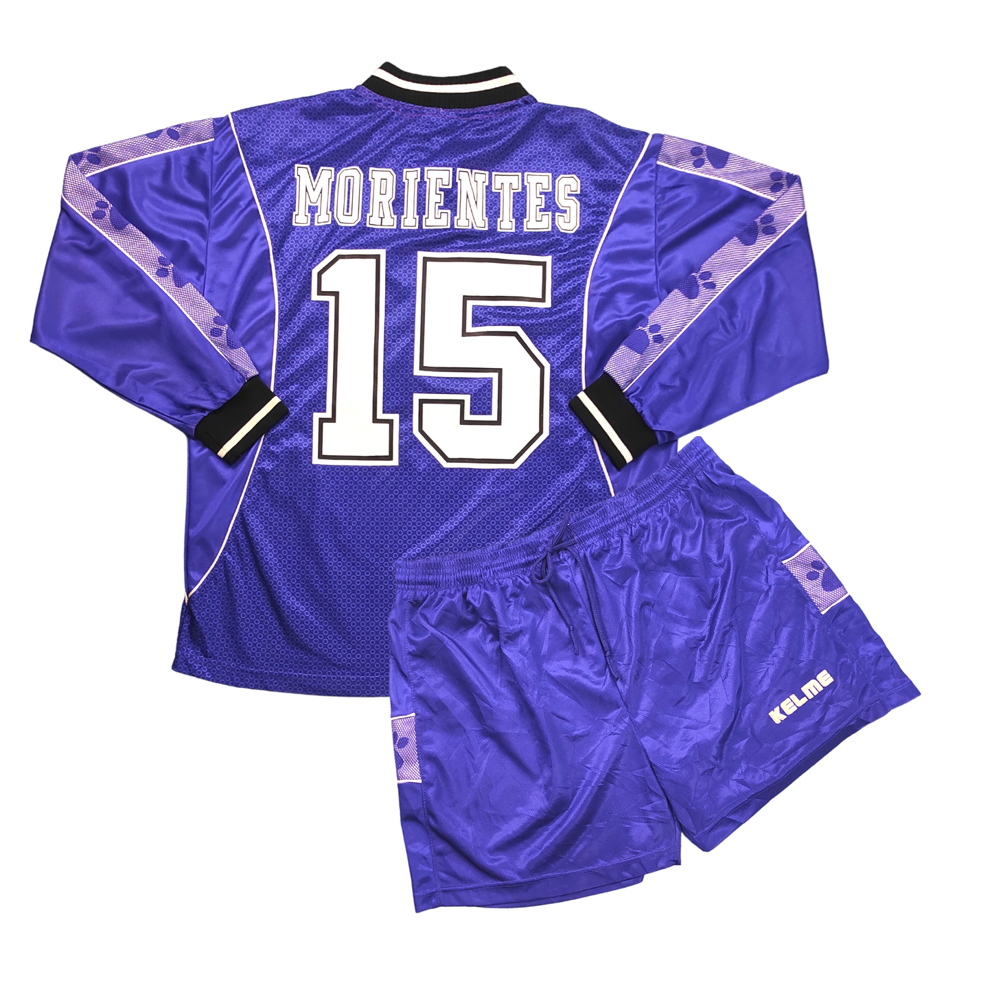 Real Madrid Away L/S Shirt w/Shorts 1997-1998 Morientes (M)