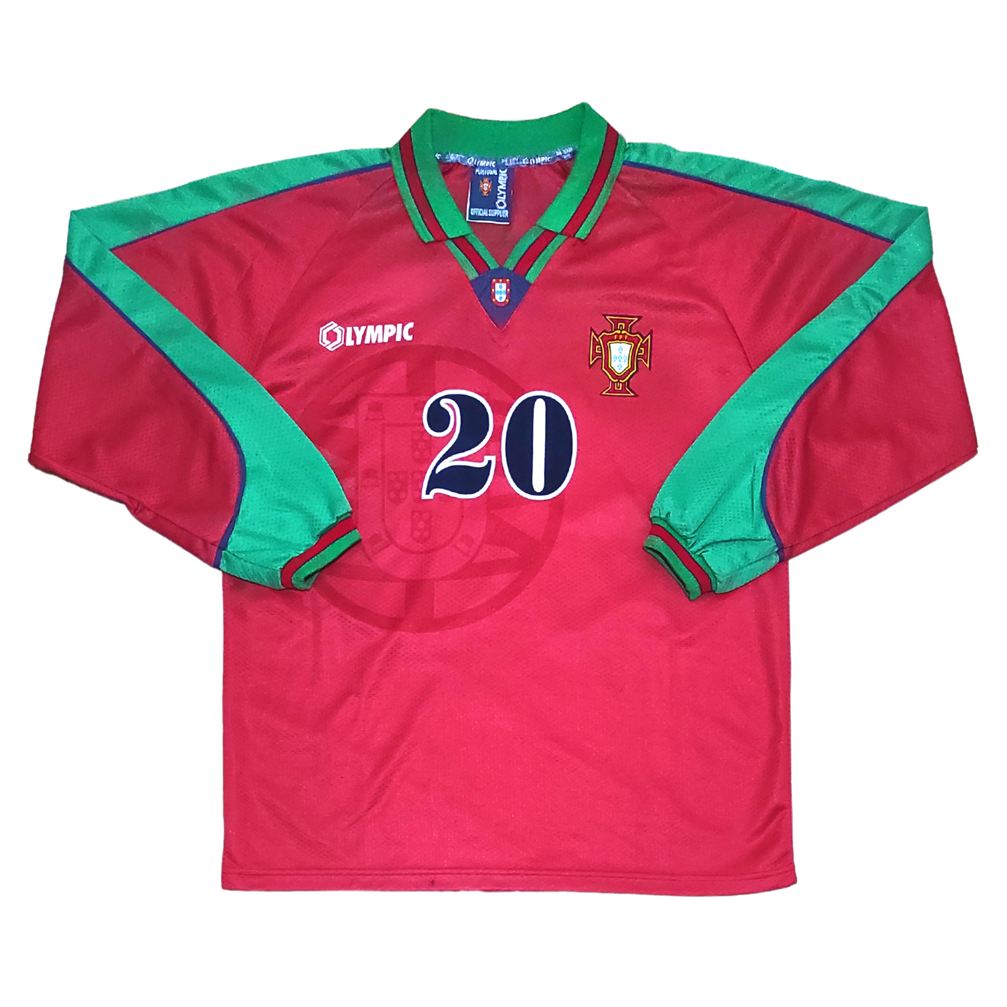 Portugal Home L/S Shirt w/Short 1996 Figo (M)