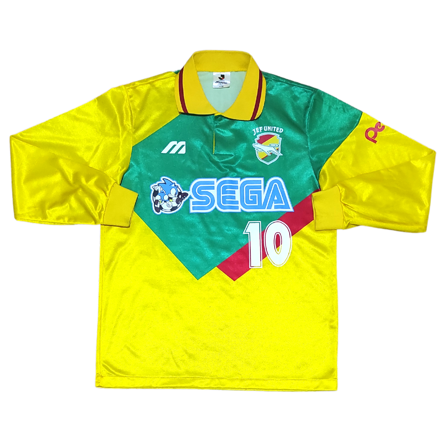 Jef United Home L/S Shirt 1993-1994 #10 Littbarski (M)