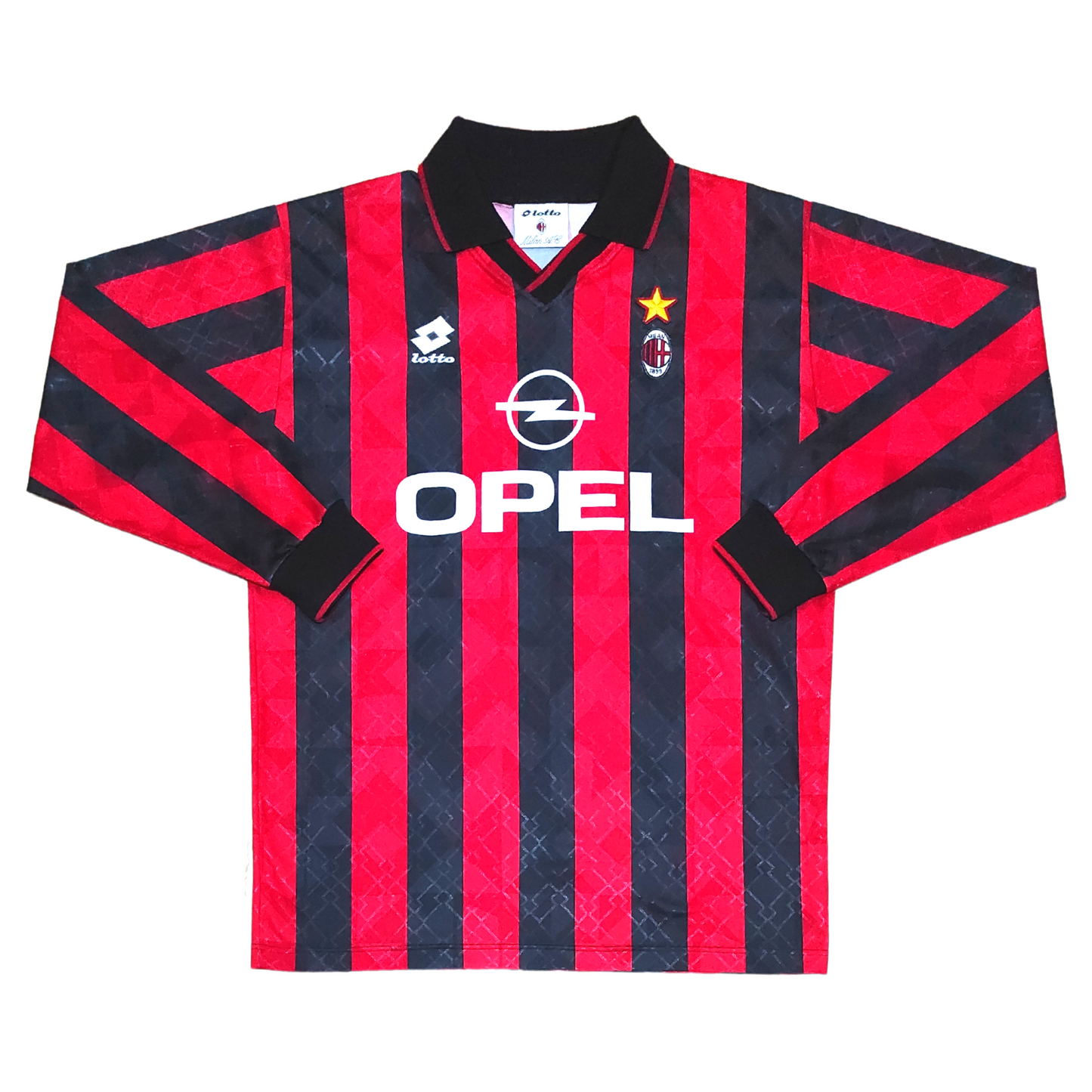 Milan Home L/S Shirt 1994-1995 #3 Maldini (L)