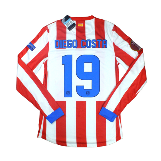 Atletico Madrid Home Player Issue L/S Shirt BNWT 2012-2013 Diego Costa (M)