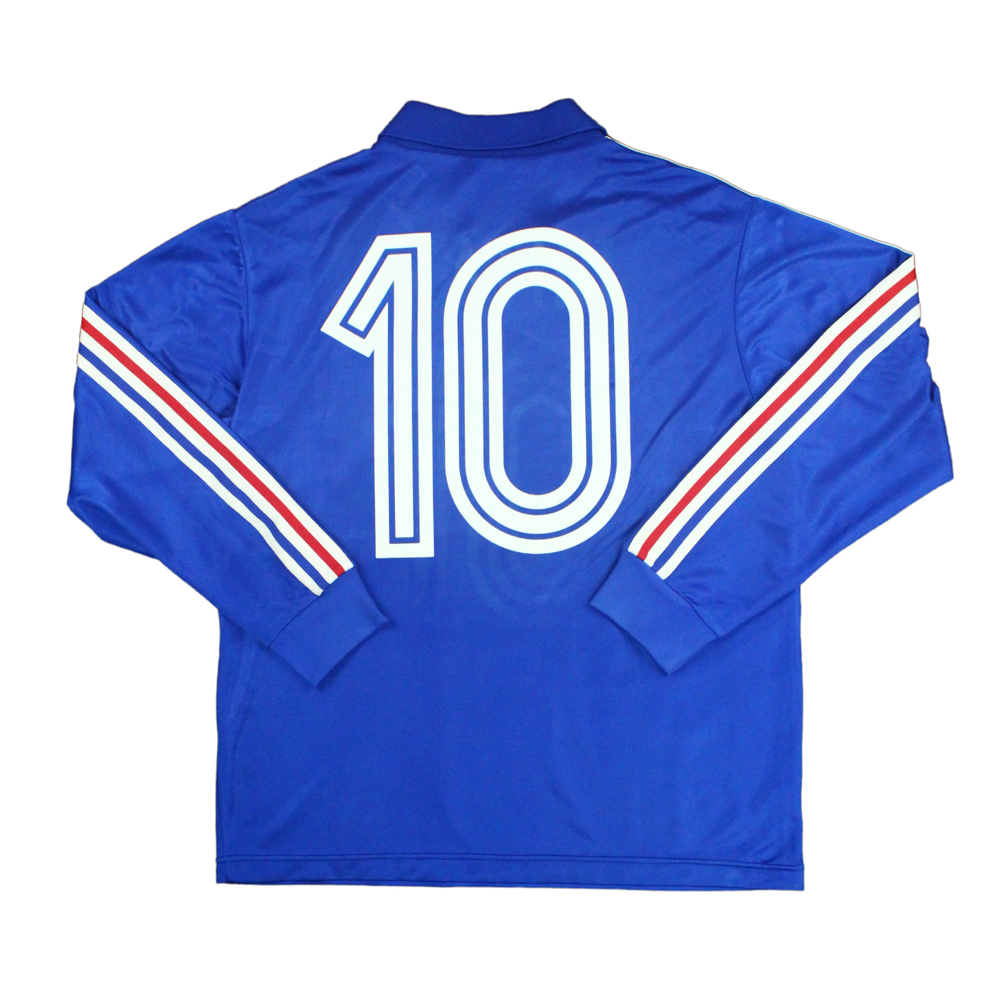 France Home L/S Shirt 1984-1986 #10 Platini (L)