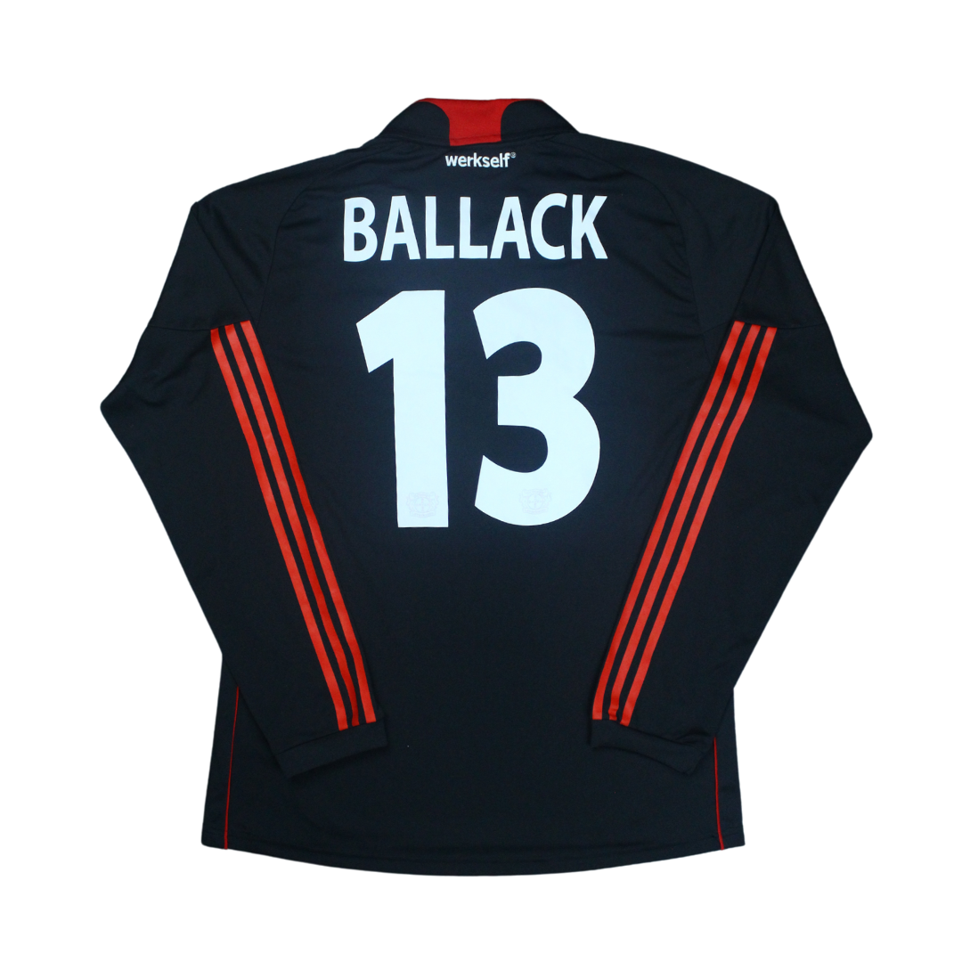 Bayer Leverkusen Home L/S Player Issue Shirt 2010-2011 Ballack (XL)